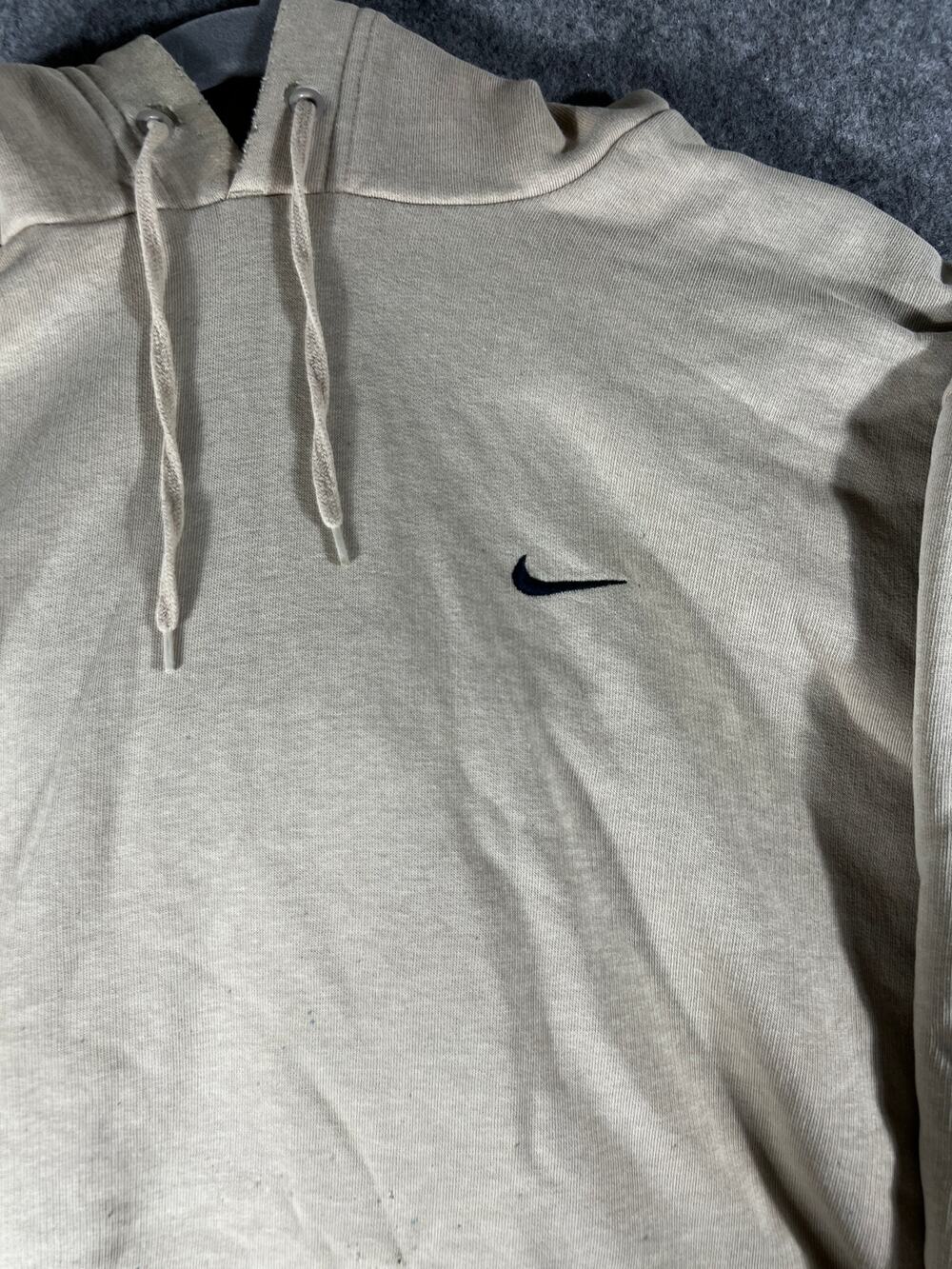 Nike Hoodie Mens XL Brown Sweatshirt Swoosh Pullover Long Sleeve Activewear